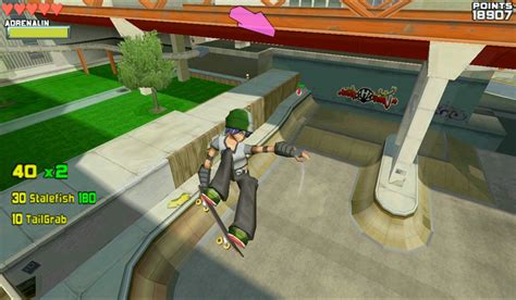 skate park game.
